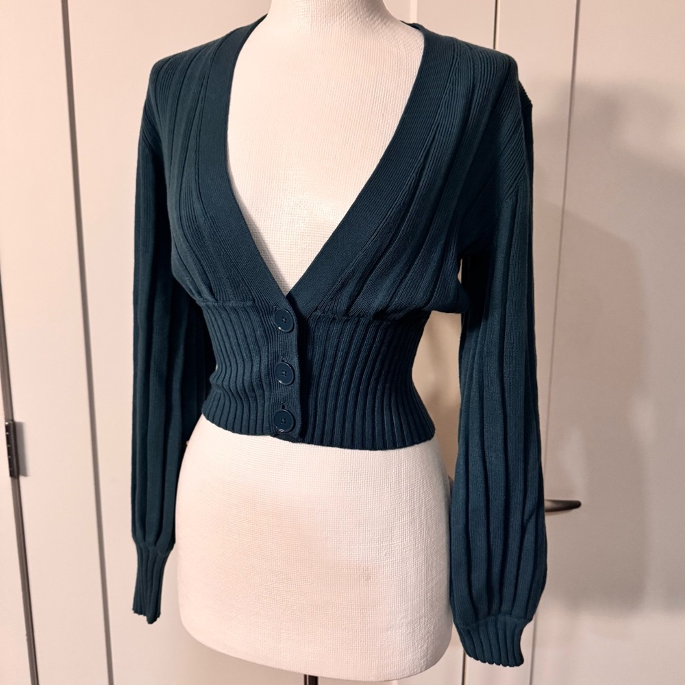 Wilfred Plunge Front Cardigan